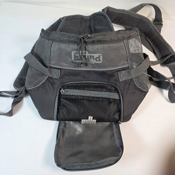 Raise the Woof Outward Hound Pooch Black Front pack Carrier Backpack Small Dog - Picture 4 of 10